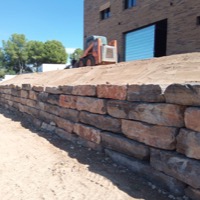 Excavación para muro de rocalla