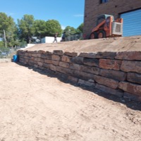 Excavación para muro de rocalla